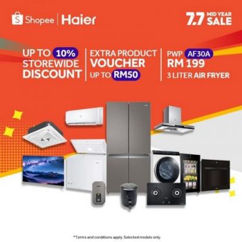 Haier-7.7-Mid-Year-Sale-on-Shopee-350x350 - Electronics & Computers Home Appliances Johor Kedah Kelantan Kitchen Appliances Kuala Lumpur Malaysia Sales Melaka Negeri Sembilan Online Store Pahang Penang Perak Perlis Putrajaya Sabah Sarawak Selangor Terengganu 