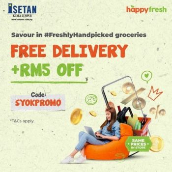 Happy-Fresh-Free-Delivery-Promo-at-Isetan-350x350 - Johor Kedah Kelantan Kuala Lumpur Melaka Negeri Sembilan Online Store Others Pahang Penang Perak Perlis Promotions & Freebies Putrajaya Sabah Sarawak Selangor Terengganu 