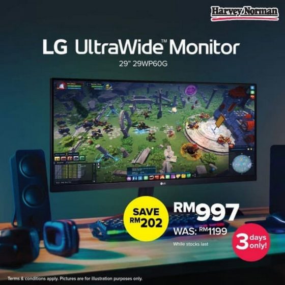 Now till 28 Jul 2021 Harvey Norman LG Monitor Promo
