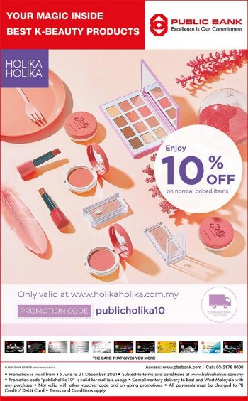 Holika-Holika-10-off-Promo-with-Public-Bank-350x564 - Bank & Finance Beauty & Health Cosmetics Johor Kedah Kelantan Kuala Lumpur Melaka Negeri Sembilan Online Store Pahang Penang Perak Perlis Personal Care Promotions & Freebies Public Bank Putrajaya Sabah Sarawak Selangor Terengganu 