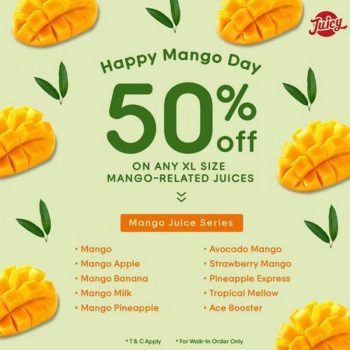 JUICY-Happy-Mango-Day-Promotion-1-1-350x350 - Beverages Food , Restaurant & Pub Johor Kedah Kelantan Kuala Lumpur Melaka Negeri Sembilan Pahang Penang Perak Perlis Promotions & Freebies Putrajaya Sabah Sarawak Selangor Terengganu 