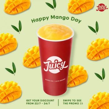 JUICY-Happy-Mango-Day-Promotion-350x350 - Beverages Food , Restaurant & Pub Johor Kedah Kelantan Kuala Lumpur Melaka Negeri Sembilan Pahang Penang Perak Perlis Promotions & Freebies Putrajaya Sabah Sarawak Selangor Terengganu 