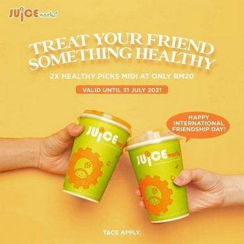 Juice-Works-International-Friendship-Day-Promo-350x350 - Beverages Food , Restaurant & Pub Johor Kedah Kelantan Kuala Lumpur Melaka Negeri Sembilan Pahang Penang Perak Perlis Promotions & Freebies Putrajaya Sabah Sarawak Selangor Terengganu 