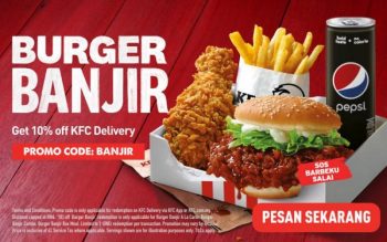 KFC-Delivery-Burger-Banjir-10-OFF-Promotion-350x219 - Beverages Burger Fast Food Food , Restaurant & Pub Johor Kedah Kelantan Kuala Lumpur Melaka Negeri Sembilan Online Store Pahang Penang Perak Perlis Promotions & Freebies Putrajaya Sabah Sarawak Selangor Terengganu 