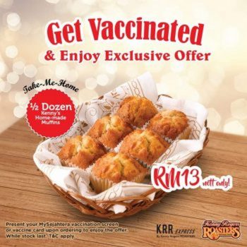 Kenny-Rogers-Roasters-12-Dozen-Home-made-Muffins-Promo-350x350 - Beverages Food , Restaurant & Pub Johor Kedah Kelantan Kuala Lumpur Melaka Negeri Sembilan Pahang Penang Perak Perlis Promotions & Freebies Putrajaya Sabah Sarawak Selangor Terengganu 