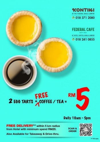 Kontiki-Restaurant-Egg-Tart-Promo-350x497 - Beverages Food , Restaurant & Pub Kuala Lumpur Promotions & Freebies Selangor 
