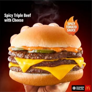 McDonalds-Spicy-Triple-Beef-with-Cheese-Burge-Promo-350x350 - Beverages Burger Fast Food Food , Restaurant & Pub Johor Kedah Kelantan Kuala Lumpur Melaka Negeri Sembilan Online Store Pahang Penang Perak Perlis Promotions & Freebies Putrajaya Sabah Sarawak Selangor Terengganu 
