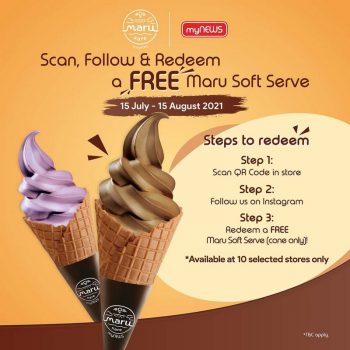 MyNews-Free-Maru-Soft-Serve-Giveaway-350x350 - Beverages Food , Restaurant & Pub Ice Cream Johor Kuala Lumpur Promotions & Freebies Selangor 