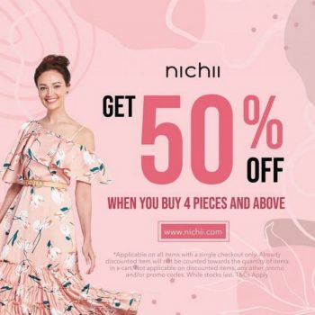 Nichii-50-off-Promo-350x350 - Apparels Fashion Accessories Fashion Lifestyle & Department Store Johor Kedah Kelantan Kuala Lumpur Melaka Negeri Sembilan Online Store Pahang Penang Perak Perlis Promotions & Freebies Putrajaya Sabah Sarawak Selangor Terengganu 