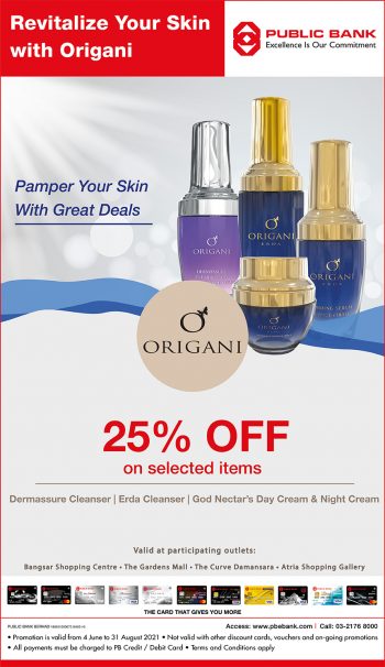 ORIGANI-25-off-Promo-with-Public-bank-350x606 - Bank & Finance Beauty & Health Kuala Lumpur Personal Care Promotions & Freebies Public Bank Selangor Skincare 