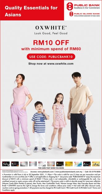 OXWHITE-RM10-off-Promo-with-Public-Bank-331x625 - Apparels Bank & Finance Fashion Accessories Fashion Lifestyle & Department Store Johor Kedah Kelantan Kuala Lumpur Melaka Negeri Sembilan Online Store Pahang Penang Perak Perlis Promotions & Freebies Public Bank Putrajaya Sabah Sarawak Selangor Terengganu 