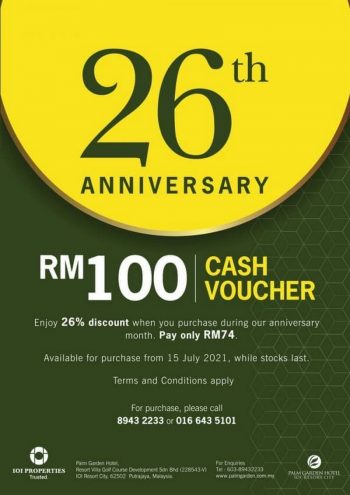 Palm-Garden-Hotel-Cash-Vouchers-Promo-350x495 - Hotels Promotions & Freebies Putrajaya Sports,Leisure & Travel 