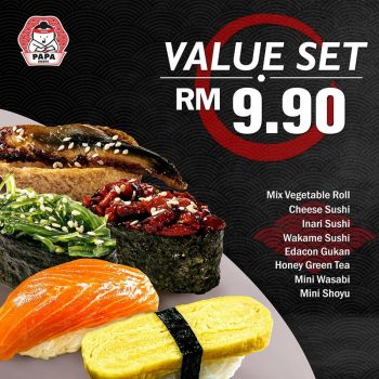 Papa-Sushi-Velue-Set-Promo-350x350 - Beverages Food , Restaurant & Pub Pahang Perak Promotions & Freebies Selangor Sushi 