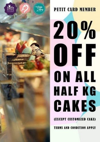 Petit-Mary-Patisserie-20-off-Promo-350x495 - Cake Food , Restaurant & Pub Perak Promotions & Freebies 