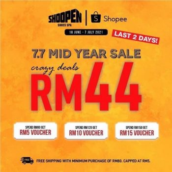 SHOOPEN-7.7-Mid-Year-Sale-350x350 - Fashion Accessories Fashion Lifestyle & Department Store Footwear Johor Kedah Kelantan Kuala Lumpur Malaysia Sales Melaka Negeri Sembilan Online Store Pahang Penang Perak Perlis Putrajaya Sabah Sarawak Selangor Terengganu 