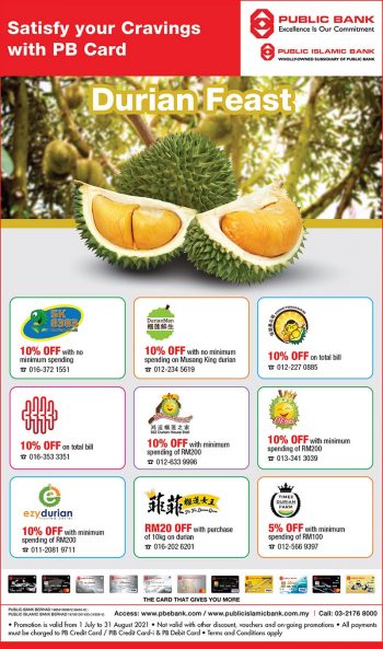 Satisfy-your-Durian-Cravings-with-Public-Bank-Card-350x593 - Bank & Finance Beverages Food , Restaurant & Pub Kuala Lumpur Penang Promotions & Freebies Public Bank Selangor 