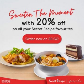 Secret-Recipe-SR-Go-20-OFF-Promotion-350x350 - Beverages Cake Food , Restaurant & Pub Johor Kedah Kelantan Kuala Lumpur Melaka Negeri Sembilan Pahang Penang Perak Perlis Promotions & Freebies Putrajaya Sabah Sarawak Selangor Terengganu 