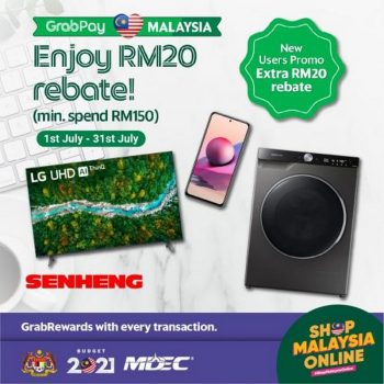 Senheng-GrabPay-RM20-Rebate-Promotion-350x350 1-31 Jul 2021: Senheng GrabPay RM20 Rebate Promotion