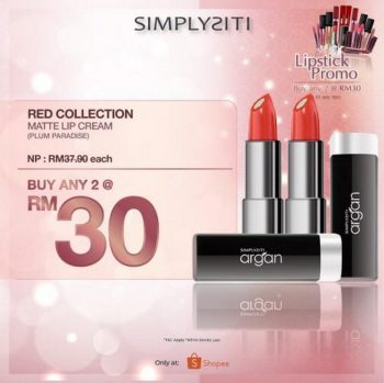 Simplysiti-Shopee-Lipsticks-Promotion-2-350x349 - Beauty & Health Cosmetics Johor Kedah Kelantan Kuala Lumpur Melaka Negeri Sembilan Online Store Pahang Penang Perak Perlis Promotions & Freebies Putrajaya Sabah Sarawak Selangor Terengganu 