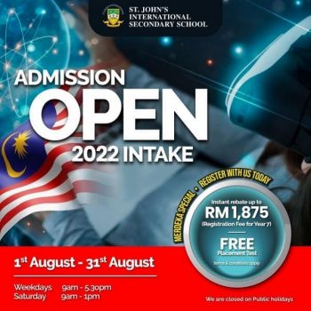 St.-Johns-International-Secondary-School-Admission-Open-2022-Intake-350x350 - Events & Fairs Kuala Lumpur Others Selangor 