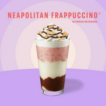 Starbucks-Neapolitan-Frappuccino-Promo-350x350 - Beverages Food , Restaurant & Pub Johor Kedah Kelantan Kuala Lumpur Melaka Negeri Sembilan Online Store Pahang Penang Perak Perlis Promotions & Freebies Putrajaya Sabah Sarawak Selangor Terengganu 