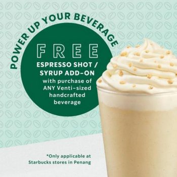 Starbucks-Penang-FREE-Espresso-Shot-Syrup-Add-On-Promotion-350x350 - Beverages Food , Restaurant & Pub Penang Promotions & Freebies 