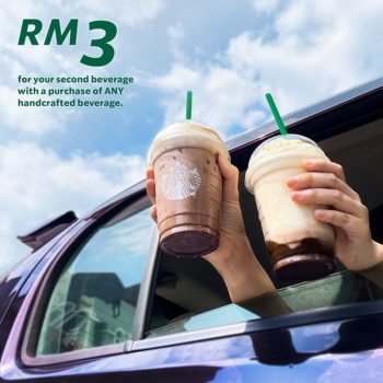 Starbucks-RM3-Promo-for-2nd-Beverage-350x350 Now till 31 Jul 2021: Starbucks RM3 Promo for 2nd Beverage