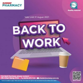 Sunway-Pharmacy-Back-To-Work-Promo-350x350 - Beauty & Health Health Supplements Johor Kedah Kelantan Kuala Lumpur Melaka Negeri Sembilan Online Store Pahang Penang Perak Perlis Personal Care Promotions & Freebies Putrajaya Sabah Sarawak Selangor Terengganu 