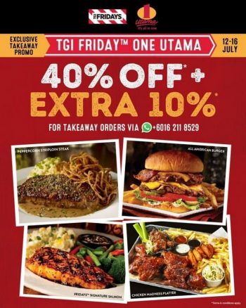 TGI-Fridays-Special-Deal-at-One-Utama-350x438 - Beverages Food , Restaurant & Pub Online Store Promotions & Freebies Selangor 