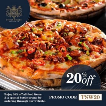 The-Sticky-Wicket-20-off-Promo-350x350 - Beverages Food , Restaurant & Pub Johor Kedah Kelantan Kuala Lumpur Melaka Negeri Sembilan Online Store Pahang Penang Perak Perlis Pizza Promotions & Freebies Putrajaya Sabah Sarawak Selangor Terengganu 