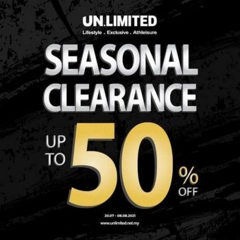 UN.LIMITED-Seasonal-Clearance-Sale-350x350 - Apparels Fashion Accessories Fashion Lifestyle & Department Store Footwear Sabah Sarawak Warehouse Sale & Clearance in Malaysia 
