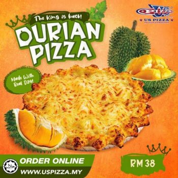 US-Pizza-Durian-Pizza-and-Cempedak-Pizza-Promo-1-350x350 - Beverages Food , Restaurant & Pub Johor Kedah Kelantan Kuala Lumpur Melaka Negeri Sembilan Online Store Pahang Penang Perak Perlis Pizza Promotions & Freebies Putrajaya Sabah Sarawak Selangor Terengganu 