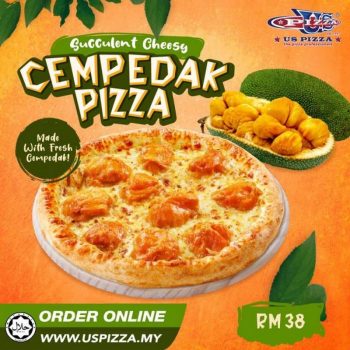 US-Pizza-Durian-Pizza-and-Cempedak-Pizza-Promo-2-350x350 - Beverages Food , Restaurant & Pub Johor Kedah Kelantan Kuala Lumpur Melaka Negeri Sembilan Online Store Pahang Penang Perak Perlis Pizza Promotions & Freebies Putrajaya Sabah Sarawak Selangor Terengganu 