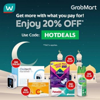 Watsons-GrabMart-20-pff-Promo-Code-350x350 - Beauty & Health Health Supplements Johor Kedah Kelantan Kuala Lumpur Melaka Negeri Sembilan Online Store Pahang Penang Perak Perlis Personal Care Promotions & Freebies Putrajaya Sabah Sarawak Selangor Terengganu 