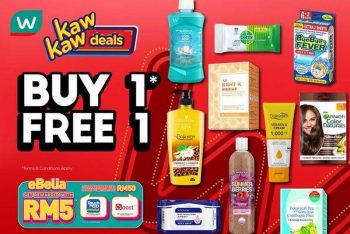 Watsons-Kaw-Kaw-1-for-1-Deals-Sale-350x234 7-12 Jul 2021: Watsons Kaw Kaw 1 for 1 Deals Sale