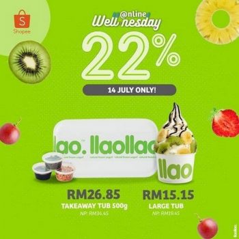 llaollao-Voucher-Promo-on-Shopee-1-350x350 - Beverages Food , Restaurant & Pub Ice Cream Johor Kedah Kelantan Kuala Lumpur Melaka Negeri Sembilan Online Store Pahang Penang Perak Perlis Promotions & Freebies Putrajaya Sabah Sarawak Selangor Terengganu 