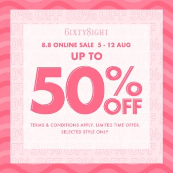 6IXTYEIGHT-8.8-Online-Sale-350x350 - Apparels Fashion Accessories Fashion Lifestyle & Department Store Johor Kedah Kelantan Kuala Lumpur Lingerie Malaysia Sales Melaka Negeri Sembilan Pahang Penang Perak Perlis Putrajaya Sabah Sarawak Selangor Terengganu 