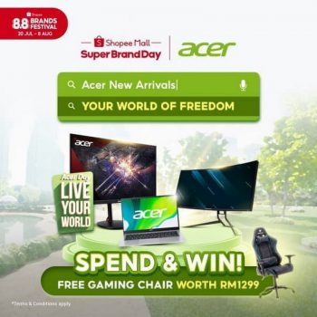 Acer-Spend-and-Win-Contest-on-Shopee-350x350 - Computer Accessories Electronics & Computers Events & Fairs IT Gadgets Accessories Johor Kedah Kelantan Kuala Lumpur Laptop Melaka Negeri Sembilan Online Store Pahang Penang Perak Perlis Putrajaya Sabah Sarawak Selangor Terengganu 