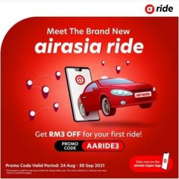 AirAsia-Ride-New-User-Promo-Code-350x350 - Johor Kedah Kelantan Kuala Lumpur Melaka Negeri Sembilan Online Store Others Pahang Penang Perak Perlis Promotions & Freebies Putrajaya Sabah Sarawak Selangor Terengganu 