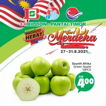 BILLION-Pantai-Timor-Merdeka-Promotion-1-1-350x350 - Johor Kedah Kelantan Kuala Lumpur Melaka Negeri Sembilan Pahang Penang Perak Perlis Promotions & Freebies Putrajaya Sabah Sarawak Selangor Supermarket & Hypermarket Terengganu 