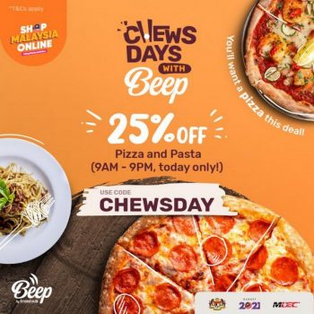 Beep-Chewsdays-25-OFF-Promotion-350x350 - Beverages Food , Restaurant & Pub Johor Kedah Kelantan Kuala Lumpur Melaka Negeri Sembilan Pahang Penang Perak Perlis Promotions & Freebies Putrajaya Sabah Sarawak Selangor Terengganu 