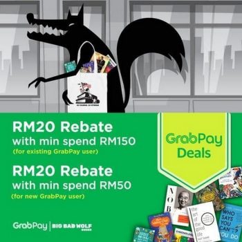 Big-Bad-Wolf-Books-GrabPay-Deals-350x350 - Books & Magazines Johor Kedah Kelantan Kuala Lumpur Melaka Negeri Sembilan Pahang Penang Perak Perlis Promotions & Freebies Putrajaya Sabah Sarawak Selangor Stationery Terengganu 