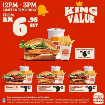 Burger-King-King-Value-Promo-3-350x350 - Beverages Burger Food , Restaurant & Pub Johor Kedah Kelantan Kuala Lumpur Melaka Negeri Sembilan Pahang Penang Perak Perlis Promotions & Freebies Putrajaya Sabah Sarawak Selangor Terengganu 