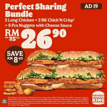 Burger-King-Perfect-Sharing-Bundle-Promotion-350x350 - Beverages Burger Fast Food Food , Restaurant & Pub Johor Kedah Kelantan Kuala Lumpur Melaka Negeri Sembilan Pahang Penang Perak Perlis Promotions & Freebies Putrajaya Sabah Sarawak Selangor Terengganu 