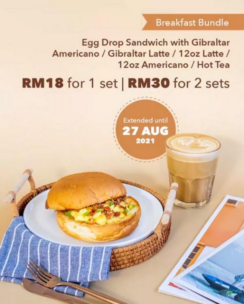 Now till 27 Aug 2021: Coffee Bean Breakfast Bundle Promotion
