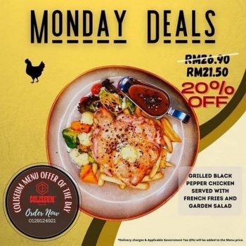 Coliseum-Cafe-Monday-Deals-350x350 - Beverages Food , Restaurant & Pub Kuala Lumpur Promotions & Freebies Selangor 