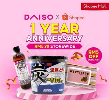 Daiso-Shopee-1-Year-Anniversary-Promotion-350x321 - Johor Kedah Kelantan Kuala Lumpur Melaka Negeri Sembilan Online Store Others Pahang Penang Perak Perlis Promotions & Freebies Putrajaya Sabah Sarawak Selangor Terengganu 