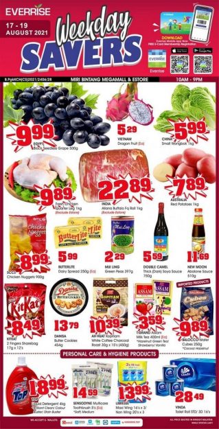 Everrise-Weekday-Savers-Promo-319x625 - Promotions & Freebies Sarawak Supermarket & Hypermarket 