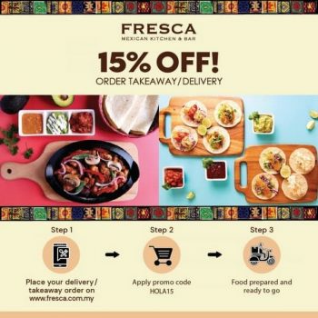 Fresca-Mexican-Kitchen-Bar-15-off-Promo-350x350 - Beverages Food , Restaurant & Pub Kuala Lumpur Promotions & Freebies Selangor 