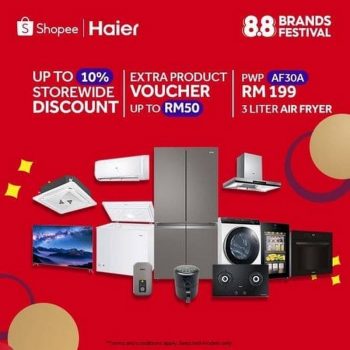 Haier-8.8-Big-Sale-on-Shopee-350x350 - Electronics & Computers Home Appliances Johor Kedah Kelantan Kitchen Appliances Kuala Lumpur Malaysia Sales Melaka Negeri Sembilan Online Store Pahang Penang Perak Perlis Putrajaya Sabah Sarawak Selangor Terengganu 